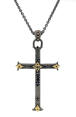 Armenta Romero Crivellie Cross Pendant Necklace in Silver at Nordstrom, Size 16