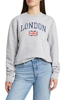 GOLDEN HOUR London Graphic Sweatshirt in Heather Grey at Nordstrom, Size X-Small