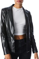 Alice + Olivia Mya Faux Leather Jacket Black at Nordstrom,