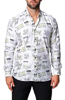 Maceoo Fibonacci Urban Contemporary Fit Button-Up Shirt White at Nordstrom,