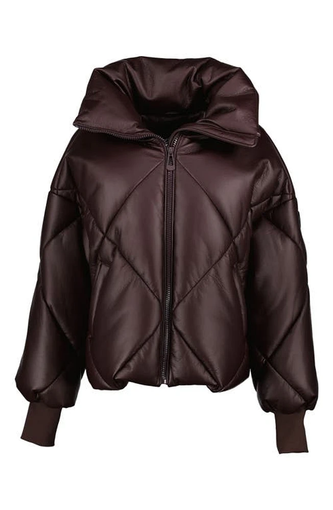 Noize Paris-X Water Resistant Puffer Jacket in Oxblood at Nordstrom, Size Small