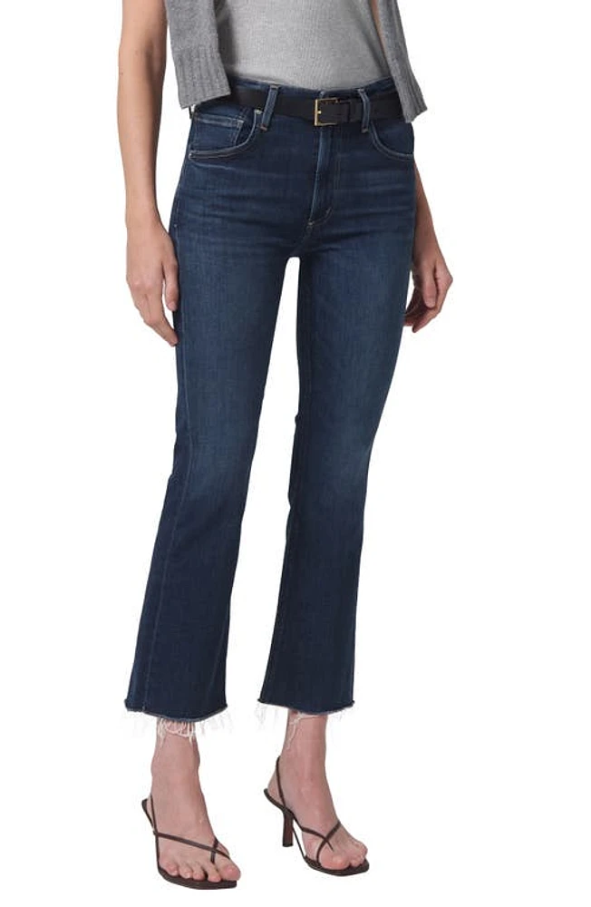 Citizens of Humanity Isola Crop Raw Hem Bootcut Jeans Baltic at Nordstrom,