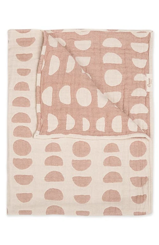 CRANE BABY Jacquard Cotton Blanket in Tan at Nordstrom