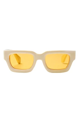 Wisdom Frame 14 Square Sunglasses in Bone at Nordstrom