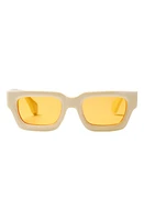 Wisdom Frame 14 Square Sunglasses in Bone at Nordstrom