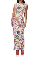 AFRM Cody Printed Cap Sleeve Mesh Maxi Dress at Nordstrom,