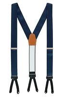 Trafalgar Sutton Silk Suspenders in Navy at Nordstrom