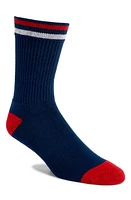 American Trench Kennedy Stripe Crew Socks in Classic Navy at Nordstrom