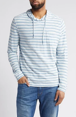 johnnie-O Anthony Indigo Stripe Hoodie at Nordstrom, R