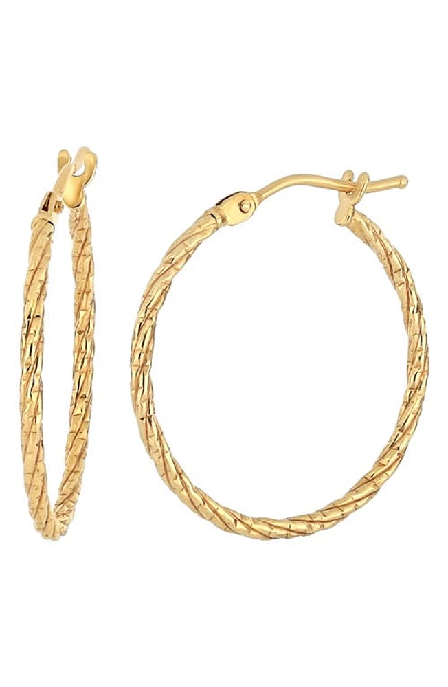 Bony Levy Thin Twisted 14K Gold Hoop Earrings in 14K Yellow Gold at Nordstrom