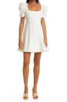 LIKELY Alia Puff Sleeve Skater Dress White at Nordstrom,