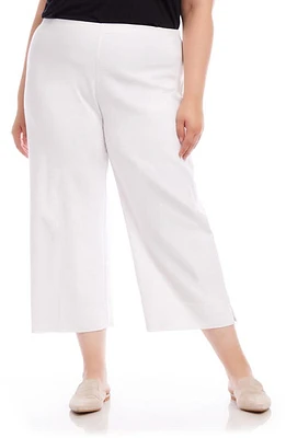 Karen Kane Crop Wide Leg Pants Off White at Nordstrom,