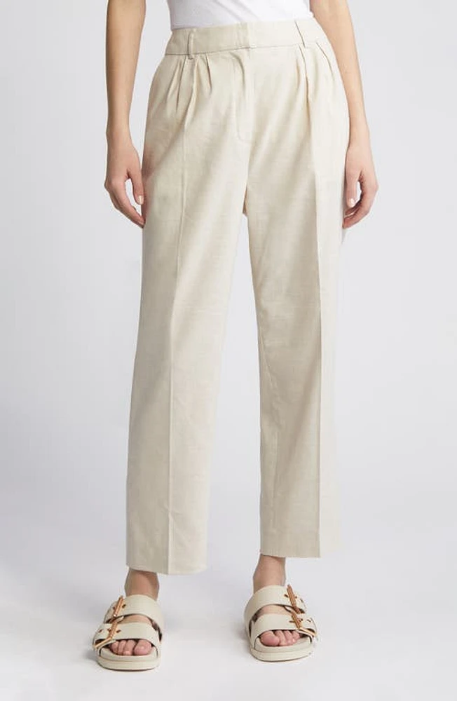 AllSaints Whitney Pleat Front Pants Neutral Beige at Nordstrom, Us