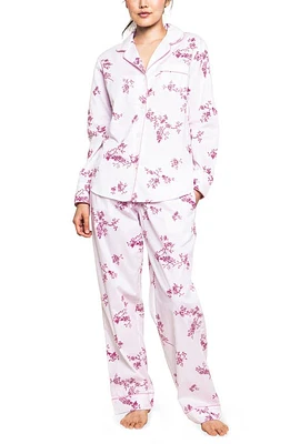 Petite Plume English Rose Pajamas White at Nordstrom,