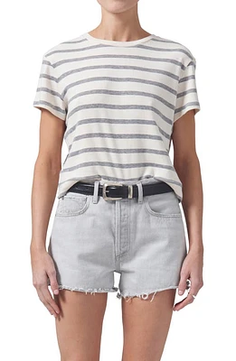 Citizens of Humanity Kyle Stripe Baby Tee in Campanula Stripe at Nordstrom, Size X-Small