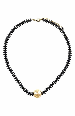 Panacea Labradorite Bead Necklace in Black at Nordstrom