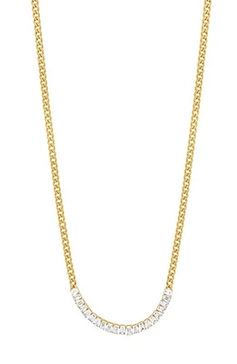 Bony Levy Varda Emerald Diamond Frontal Necklace in 18K Yellow Gold at Nordstrom, Size 17