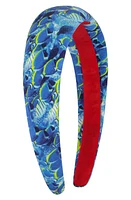 Bien Abyé School of Fish Silk Headband in Blue at Nordstrom