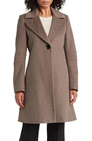 Via Spiga Walker Single Breasted Wool Blend Coat at Nordstrom,