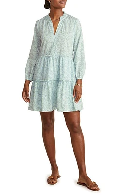 vineyard vines Print Long Sleeve Tiered Dress at Nordstrom,