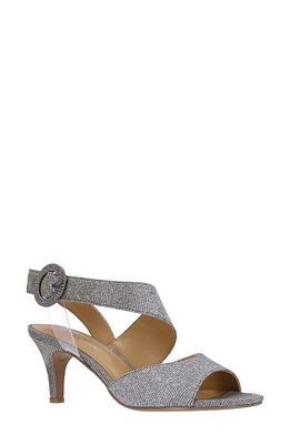 J. Reneé Safira Ankle Strap Sandal Pewter at Nordstrom,