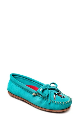 Minnetonka x Lucie Skjefte Thunderbird 'Animikii' Slipper Turquoise at Nordstrom,