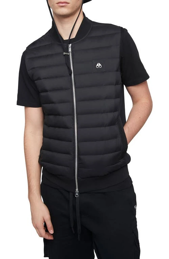 Moose Knuckles Air Down Explorer Puffer Vest Black at Nordstrom,