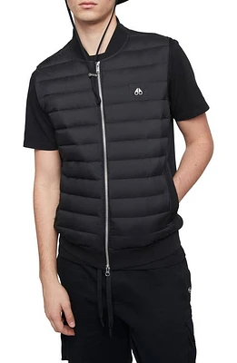 Moose Knuckles Air Down Explorer Puffer Vest Black at Nordstrom,