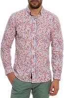 Robert Graham Kamari Tailored Fit Paisley Cotton Button-Up Shirt Multi at Nordstrom,