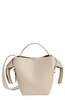 Acne Studios Mini Musubi Leather Top Handle Bag in Taupe Beige at Nordstrom