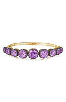 Fred Leighton Collet Cushion Bangle Bracelet in Amethyst at Nordstrom