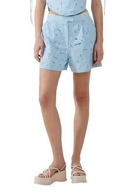 French Connection Rhodes Floral Lace Cotton Shorts at Nordstrom,