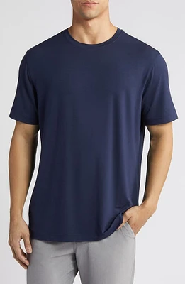 Mizzen+Main Knox Solid Navy Performance T-Shirt at Nordstrom, Size Medium