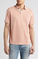 Johnston & Murphy Vintage Slub Jersey Polo Peach at Nordstrom,