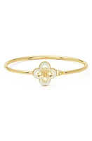 Tory Burch Kira Clover Bangle in Tory Gold /Mother Of Pearl at Nordstrom