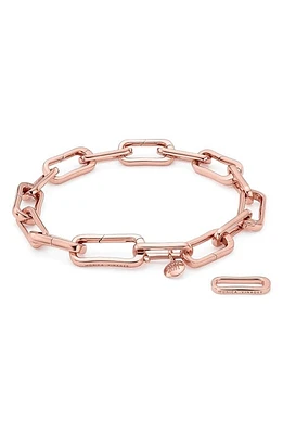 Monica Vinader Alta Capture Charm Bracelet in Rose Gold at Nordstrom, Size Medium