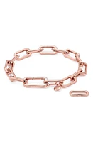 Monica Vinader Alta Capture Charm Bracelet in Rose Gold at Nordstrom, Size Medium