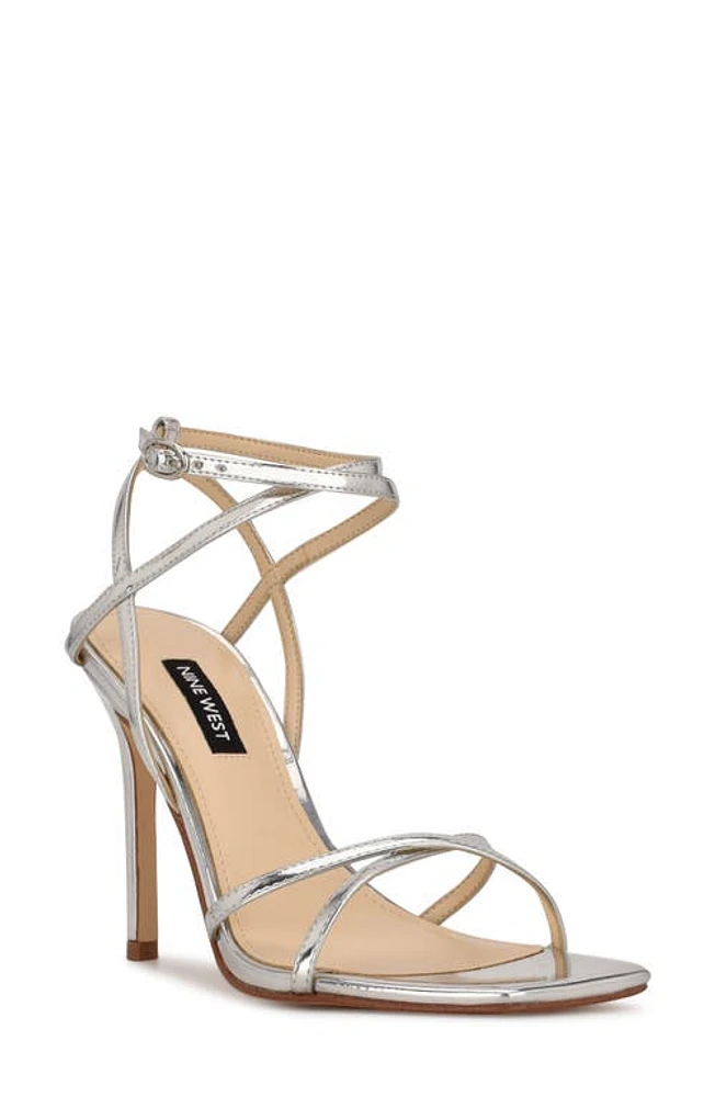 Nine West Tidle Ankle Strap Sandal Sil01 at Nordstrom,