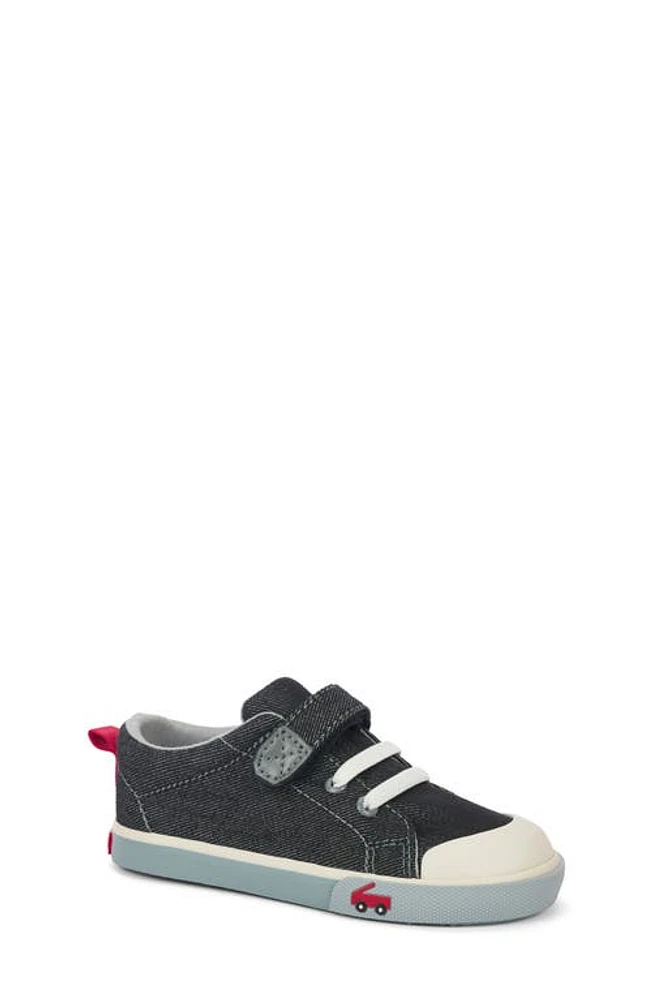 See Kai Run Stevie II Sneaker Black Denim at Nordstrom, M