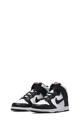 Nike Kids' Dunk Hi Basketball Shoe in White/Black/University Red at Nordstrom, Size 11 M