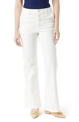 Sam Edelman Bay High Waist Flare Jeans White at Nordstrom,