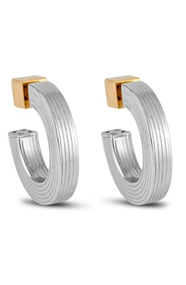 IVI Los Angeles Small Signore Hollow Hoop Earrings in Silver at Nordstrom