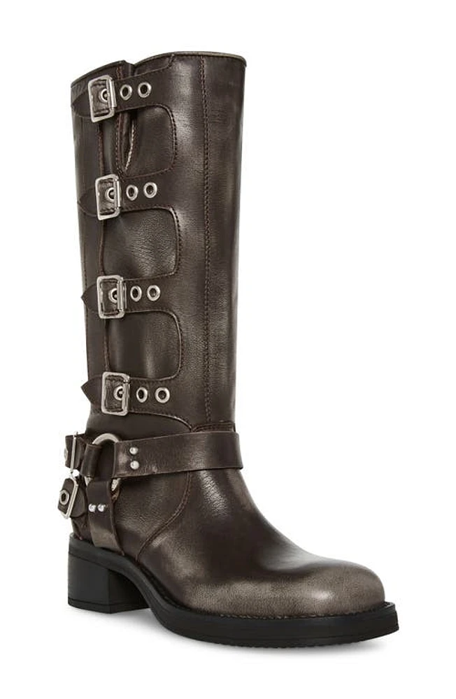 Steve Madden Brocks Buckle Boot Black Distrs at Nordstrom,