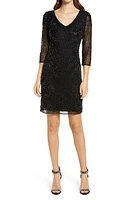 Pisarro Nights Beaded V-Neck Cocktail Dress at Nordstrom,