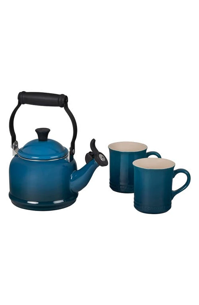 Le Creuset Demi Kettle & Mug Set in Deep Teal at Nordstrom