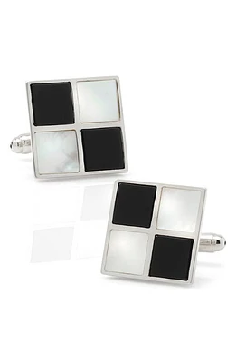 Cufflinks, Inc. Checkerboard Cuff Links in White at Nordstrom