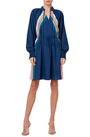 CIEBON Aleina Print Tie Waist Long Sleeve Dress at Nordstrom,