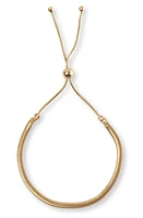 Argento Vivo Sterling Silver Snake Chain Slider Bracelet in Gold at Nordstrom