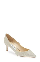 Jimmy Choo Romy Dusty Glitter Pump Platinum Ice at Nordstrom,