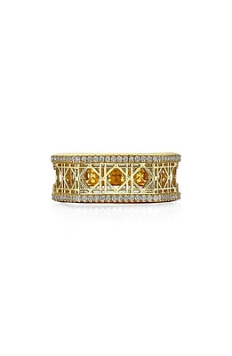 ManLuu Cane Diamond Cage Ring in Yellow Gold at Nordstrom, Size 6.5